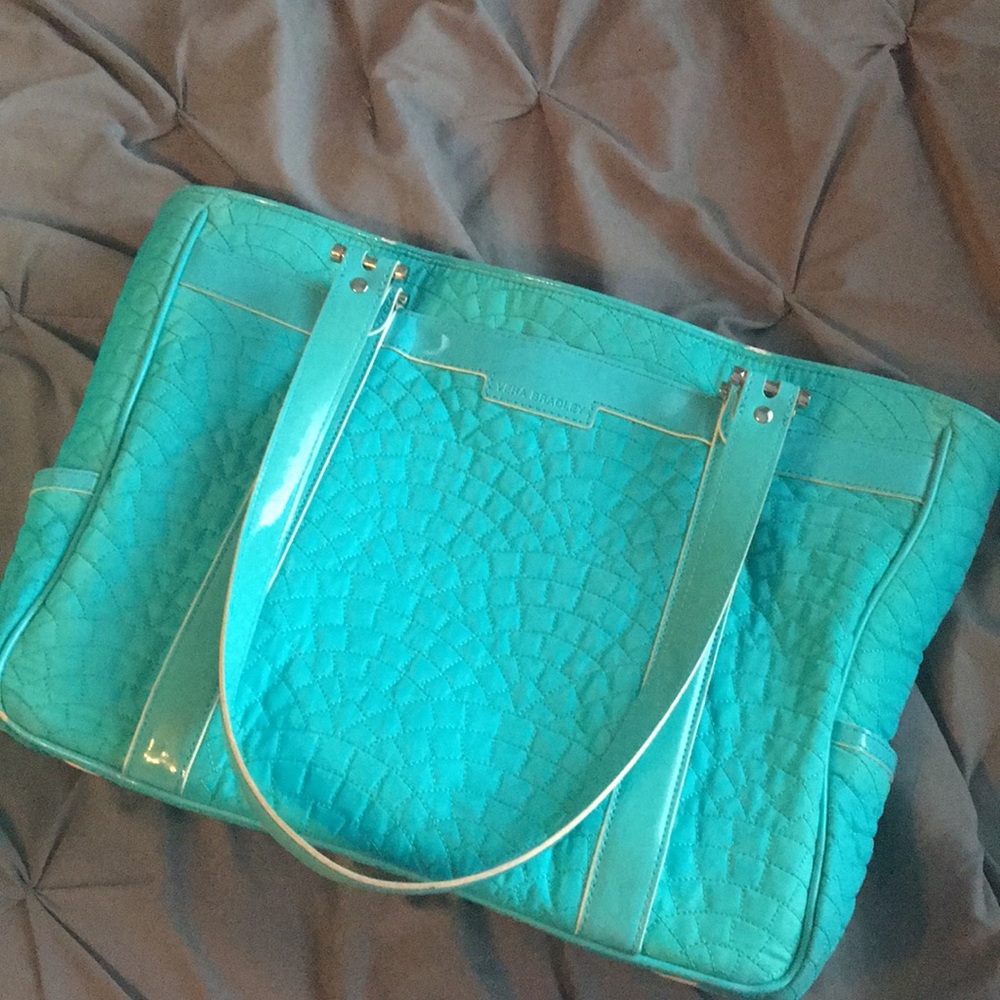 Gorgeous Teal Vera Bradley Business Bag